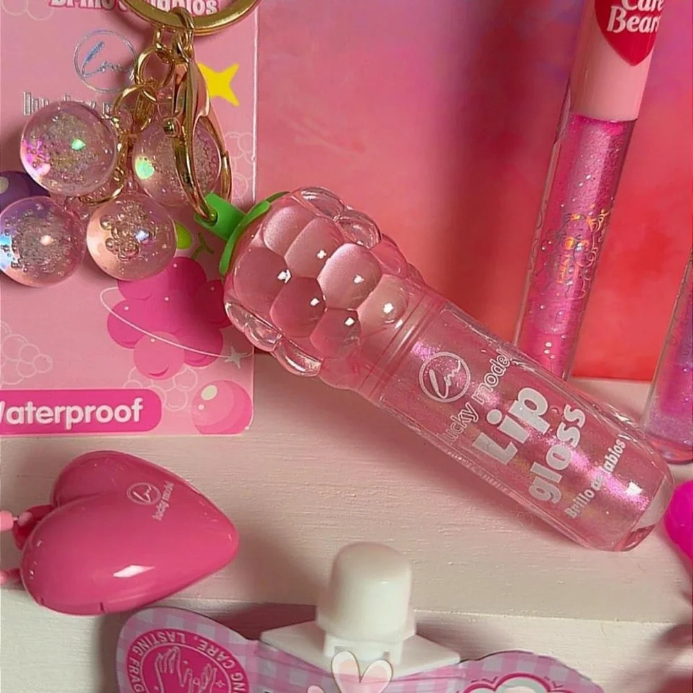 Y2K Pink Coquette Fairy Lip Gloss Hand Cream Bundle Set NEW‎ #8 PINK